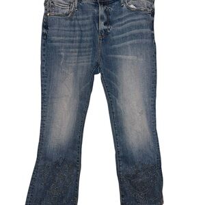 Driftwood Roxy Blue Embroidered Wide-Leg Jeans